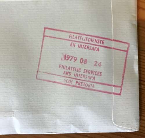 INTERSAPA SELECTION of 6 COVERS / ENVELOPES with various CACHETS 1978-1979 USED.