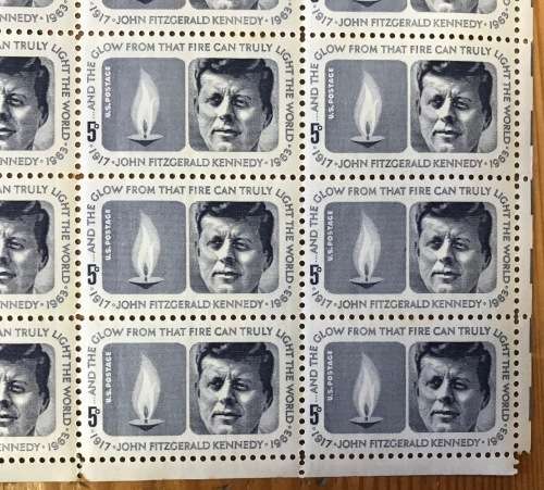 USA=UNITED STATES of AMERICA=SHEET=JOHN FITZGERALD KENNEDY=1917-1963=UMM=1964.