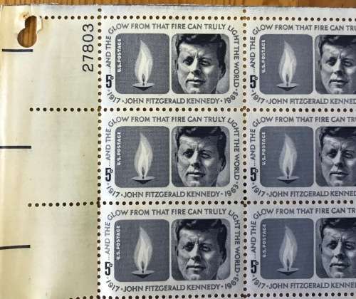 USA=UNITED STATES of AMERICA=SHEET=JOHN FITZGERALD KENNEDY=1917-1963=UMM=1964.
