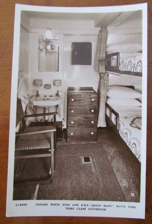 POSTCARDS x 5 mixed=ALL CUNARD WHITE STAR LINE=RMS QUEEN MARY=REAL PHOTO