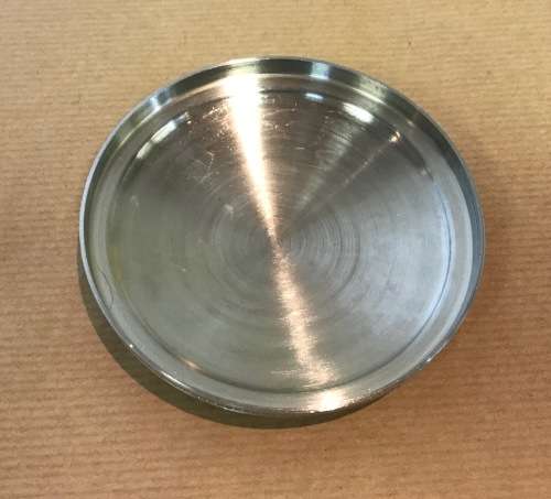 TIFFANY & Co. JEWELLERY TRINKET LIDDED DISH ROUND PEWTER HANDCRAFTED VELVET LINING BEAUTIFUL!!!!!!!!