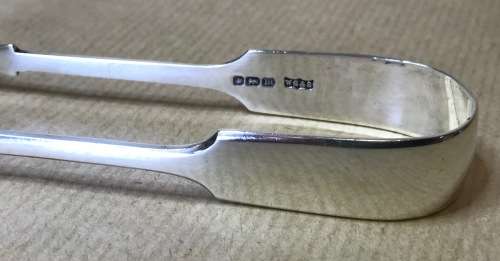 SUGAR TONGS=1904=SHEFFIELD=STERLING SILVER=WILLIAM GALLIMORE & SONS=TEA=COFFEE.