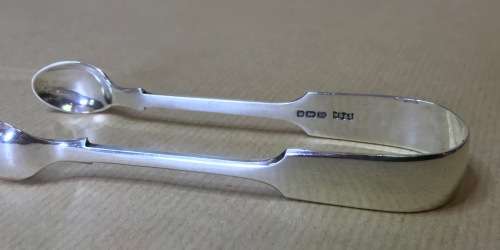 SUGAR TONGS=1904=SHEFFIELD=STERLING SILVER=WILLIAM GALLIMORE & SONS=TEA=COFFEE.