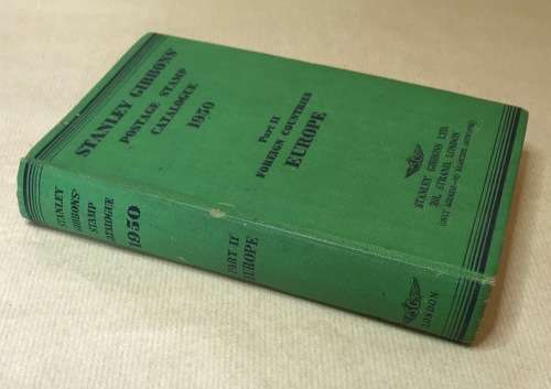 STANLEY GIBBONS POSTAGE STAMP CATALOGUE 1950 PART II FOREIGN COUNTRIES EUROPE LONDON.