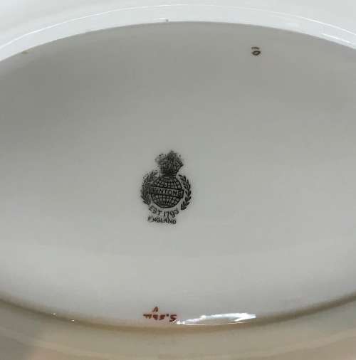 MINTON TUREEN and LID GOLD CHEVIOT PATTERN RARE Few tiny hairlines cracks on top of the lid as shown