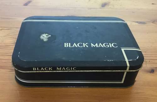 TIN=BLACK MAGIC=CHOCOLATES=SWEETS=COLLECTIBLE TIN.