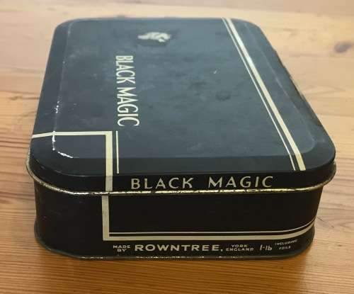TIN=BLACK MAGIC=CHOCOLATES=SWEETS=COLLECTIBLE TIN.