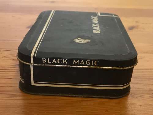 TIN=BLACK MAGIC=CHOCOLATES=SWEETS=COLLECTIBLE TIN.