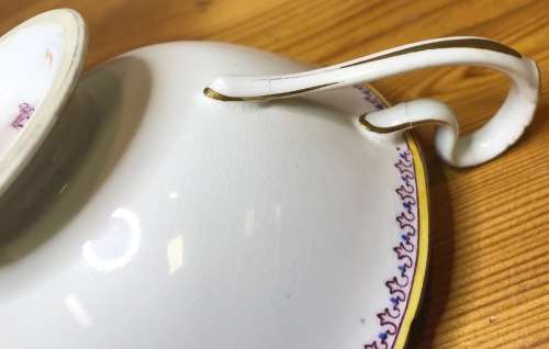 ROYAL WORCESTER=DATES to 1900=TEA TRIO=RARE=119 YEARS OLD!!=2411 PATTERN=FLORAL=FLOWERS=STUNNING!!=H