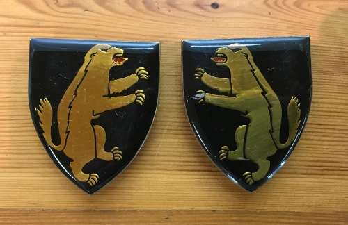 1 SAI ARM / SHOULDER FLASH=TYPE 2=Early 1980's=HONEY BADGER=RATEL ICV=ENAMEL=SADF=ARMY=DEFENCE FORCE