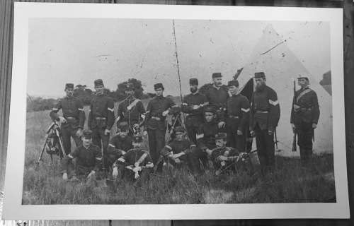 NATAL WAR PHOTOGRAPHS x 5=DURBAN ROYAL RIFLES=COPYRIGHT LOCAL HISTORY MUSEUM=RIFLES=SOLDIERS=SWORDS