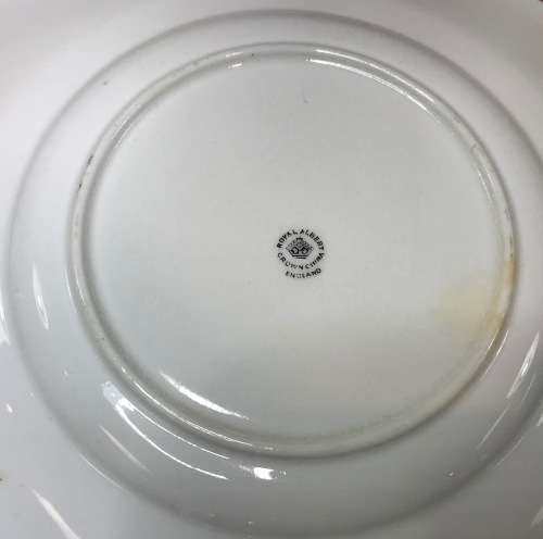 YELLOW ROYAL ALBERT 1917-1925 4510 T.C.W. TEA for 2 TEAPOT 2 TRIOS MILK SUGAR CAKE PLATE THOMAS WILD
