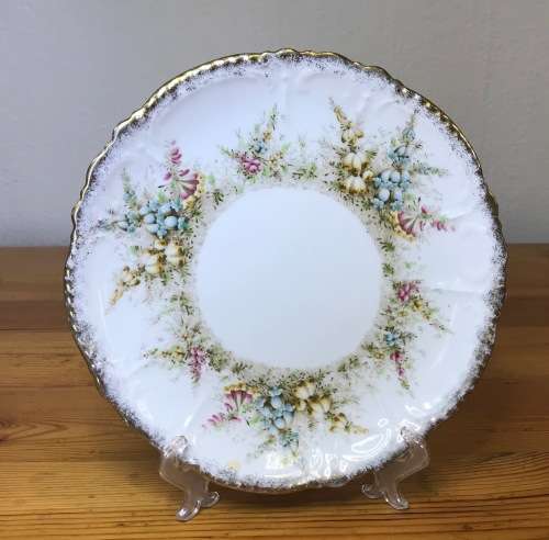 DAVID CHAPMAN and SONS LONGTON ENGLAND TEA SET 6 x TRIO`s CAKE PLATE MILK SUGAR FOXGLOVE FLOWERS!!!!