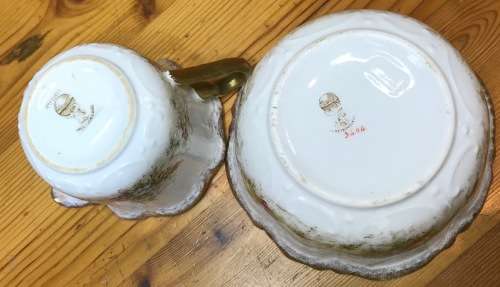 DAVID CHAPMAN and SONS LONGTON ENGLAND TEA SET 6 x TRIO`s CAKE PLATE MILK SUGAR FOXGLOVE FLOWERS!!!!