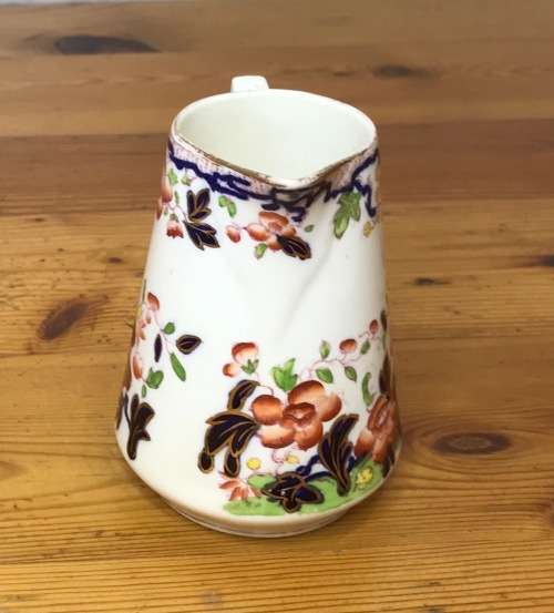 Harvey Adams Imari Pattern Longton England Milk Jug Creamer Rare
