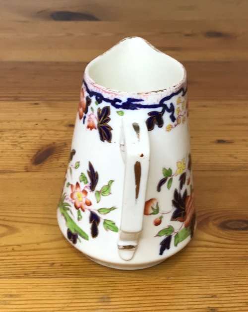Harvey Adams Imari Pattern Longton England Milk Jug Creamer Rare