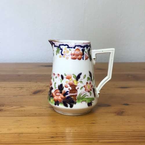 Harvey Adams Imari Pattern Longton England Milk Jug Creamer Rare