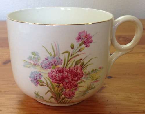 Royal Winton Grimwades GIANT CUP and SAUCER ENGLAND 1938 Floral FLOWERS!! COFFEE!! TEA!!