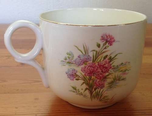 Royal Winton Grimwades GIANT CUP and SAUCER ENGLAND 1938 Floral FLOWERS!! COFFEE!! TEA!!