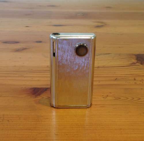 LIGHTER=WIN=Battery Electric Cigarette Lighter=BUTANE=SMOKING=SILVER COLOURED.