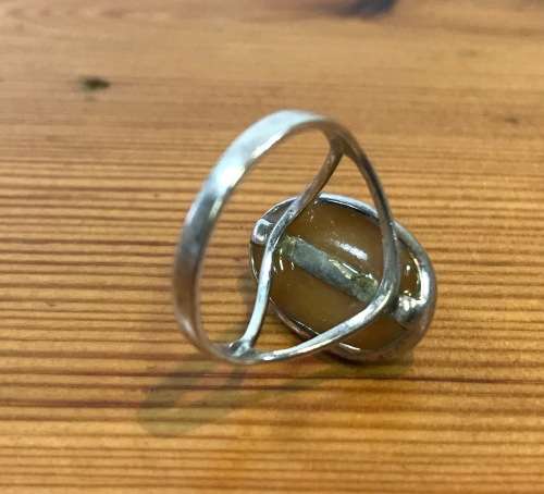 MABE PEARL RING STERLING SILVER 925 GENUINE DELICATE and BEAUTIFUL!!!!!
