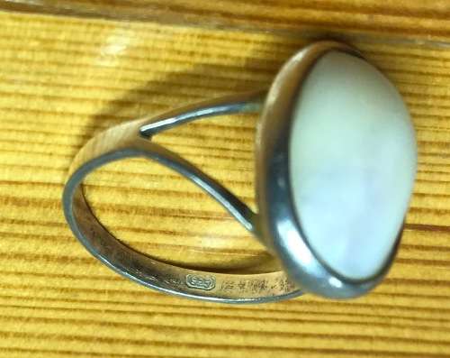 MABE PEARL RING STERLING SILVER 925 GENUINE DELICATE and BEAUTIFUL!!!!!