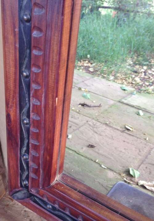 MIRROR=LARGE RECTANGULAR=1490mm high x 590mm wide x 22mm thick=AFRICAN STYLE FRAME=