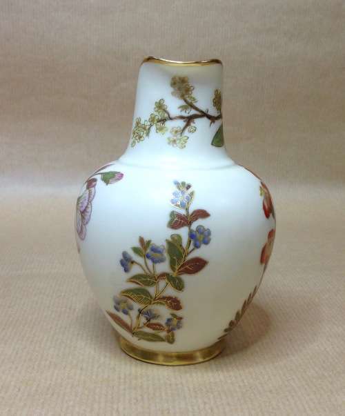 ROYAL WORCESTER=JUG=EWER=ANTIQUE=1889=FLORAL=FLOWERS=SHAPE 1094=ENGLAND=130 YEARS OLD!!!!!!