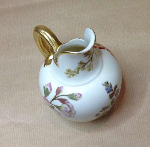 ROYAL WORCESTER=JUG=EWER=ANTIQUE=1889=FLORAL=FLOWERS=SHAPE 1094=ENGLAND=130 YEARS OLD!!!!!!
