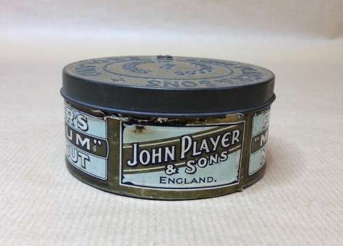 JOHN PLAYER and SONS=MEDIUM NAVY CUT=TOBACCO and CIGARETTES TIN=LOCKABLE=ENGLAND=NOTTINGHAM CASTLE