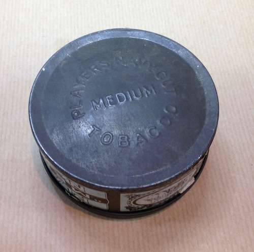 JOHN PLAYER and SONS=MEDIUM NAVY CUT=TOBACCO and CIGARETTES TIN=LOCKABLE=ENGLAND=NOTTINGHAM CASTLE