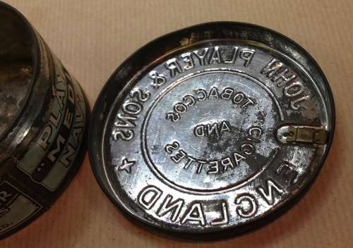 JOHN PLAYER and SONS=MEDIUM NAVY CUT=TOBACCO and CIGARETTES TIN=LOCKABLE=ENGLAND=NOTTINGHAM CASTLE