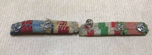 MILITARY RIBBON INSIGNIA DECORATIONS??