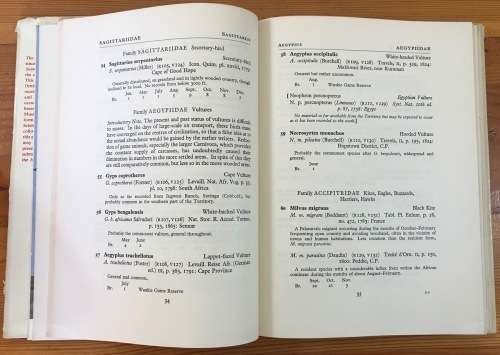 CHECK LIST of the BIRDS of SOUTHERN RHODESIA REAY SMITHERS DATA on ECOLOGY and BREEDING signed!!!