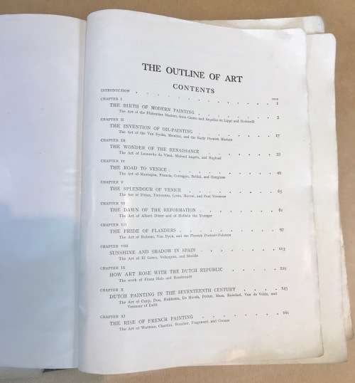 THE OUTLINE OF ART Edited by Sir William Orpen K.B.E., R.A.R.I. 1930 Published by George Newnes Ltd.