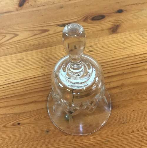 CRYSTAL GLASS TABLE BELL=STUNNING PING!!!