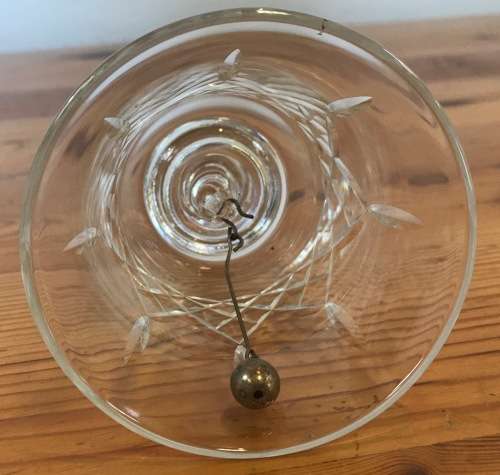 CRYSTAL GLASS TABLE BELL=STUNNING PING!!!