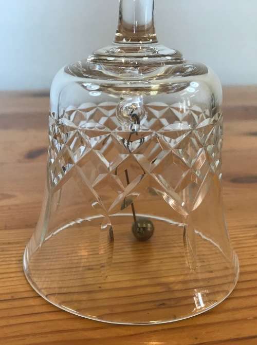 CRYSTAL GLASS TABLE BELL=STUNNING PING!!!