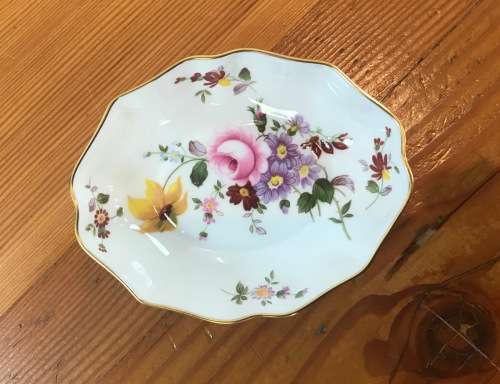PINDISH=ROYAL CROWN DERBY=PIN DISH=TRAY="DERBY POSIES"=LIX-1996 date mark=FLORAL=FLOWERS=STUNNING!!!
