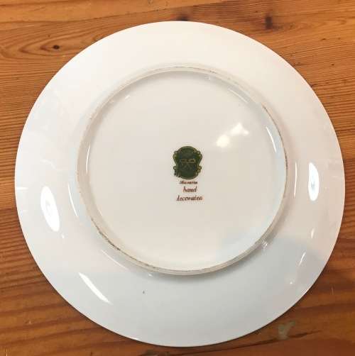 IMPERIAL Porcelain=FRAGONARD PLATE=BAVARIA=GERMANY=RIMMED "COURTING COUPLES"=Porzellanmalerei Parbus