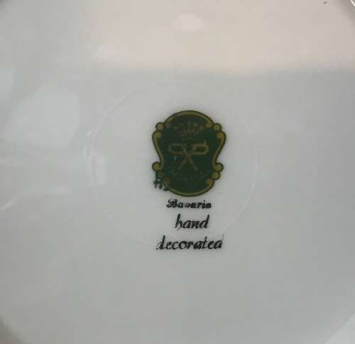 IMPERIAL Porcelain=FRAGONARD PLATE=BAVARIA=GERMANY=RIMMED "COURTING COUPLES"=Porzellanmalerei Parbus