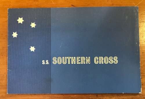 S.S. SOUTHERN CROSS=THE ROUTE=BOOKLET=20 pg=TURBINE STEAMSHIP=OIL BURNING=TWIN SCEW=SHAW SAVILL LINE