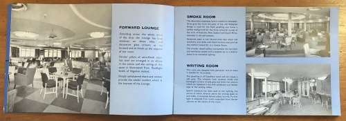 S.S. SOUTHERN CROSS=THE ROUTE=BOOKLET=20 pg=TURBINE STEAMSHIP=OIL BURNING=TWIN SCEW=SHAW SAVILL LINE
