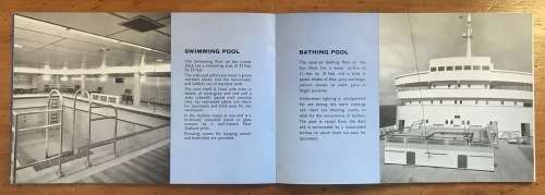 S.S. SOUTHERN CROSS=THE ROUTE=BOOKLET=20 pg=TURBINE STEAMSHIP=OIL BURNING=TWIN SCEW=SHAW SAVILL LINE