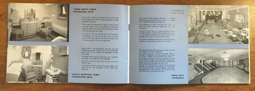 S.S. SOUTHERN CROSS=THE ROUTE=BOOKLET=20 pg=TURBINE STEAMSHIP=OIL BURNING=TWIN SCEW=SHAW SAVILL LINE