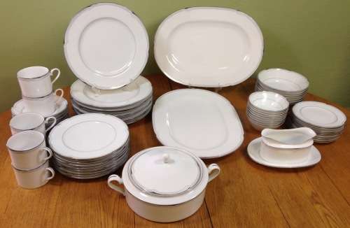NORITAKE DYNASTY DINNER & TEA SERVICE=6-9 PLACE Setting=62 PIECES=SRI LANKA=L565=IMMACULATE=ELEGANT