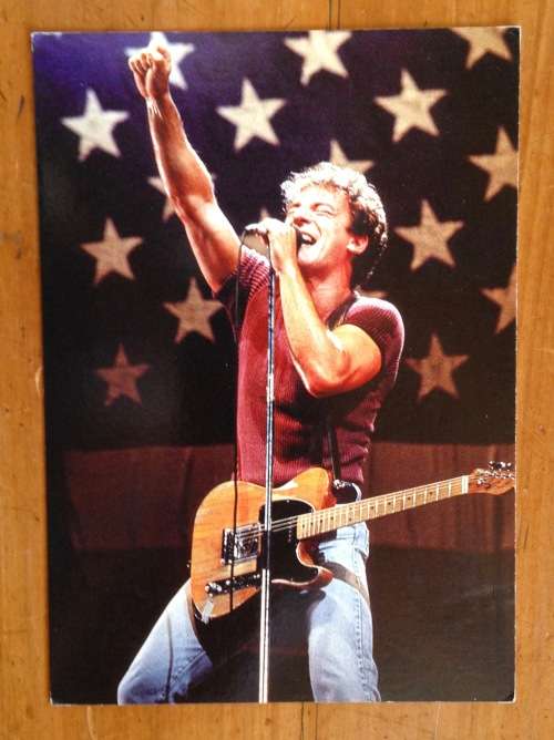 POSTCARD POST CARD BRUCE SPRINGSTEEN ROCK MUSIC BAND LIVE on STAGE AWESOME CARD!!!!!ROCK n` ROLL!!!!