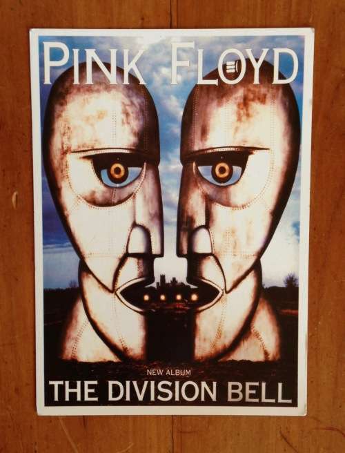 POSTCARD POST CARD PINK FLOYD THE DIVISION BELL DAVID GILMOUR PROGRESSIVE ROCK MUSIC.