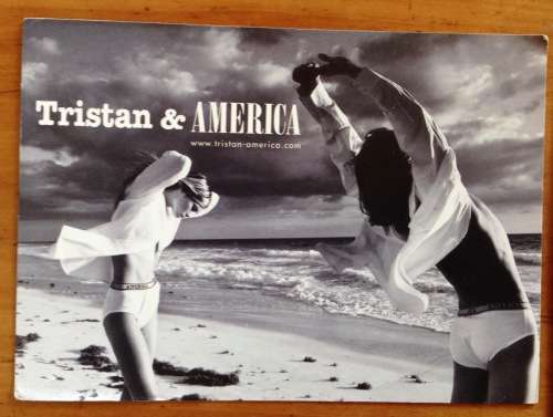 POSTCARDS x 2 POST CARD TRISTAN and AMERICA CANADIAN CLOTHING COMPANY.