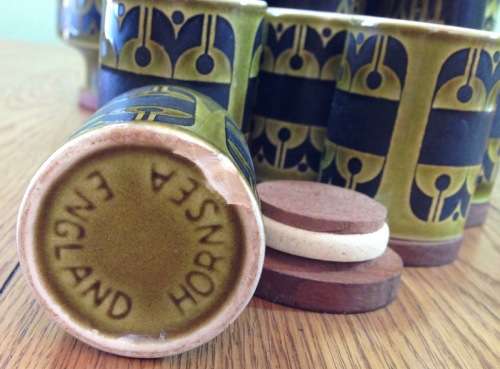 KITCHEN CONTAINERS - SPICE RACKS x 2 - 10 SMALL UNITS 2 Larger FLOUR + SUGAR HORNSEA ENGLAND retro!!